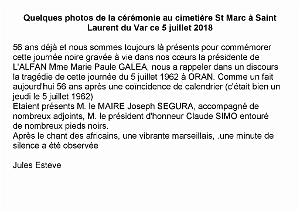 2018 07 05 SAINT LAURENT DU VAR HOMMAGE AUX VICTIMES DU 5 JUILLET 1962 A ORAN (0)